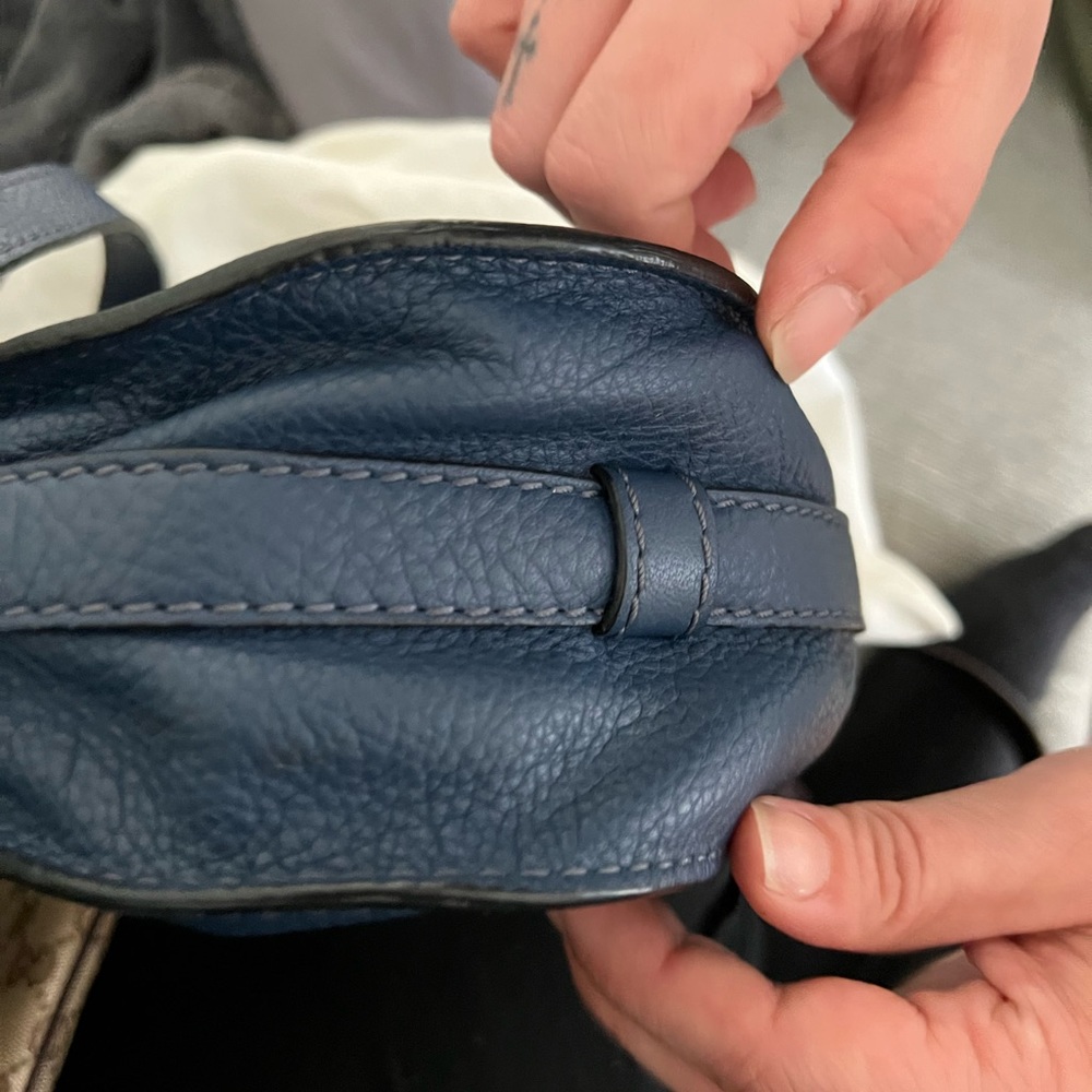 Chloe Marcie blue saddle bag. Authentic mint condition